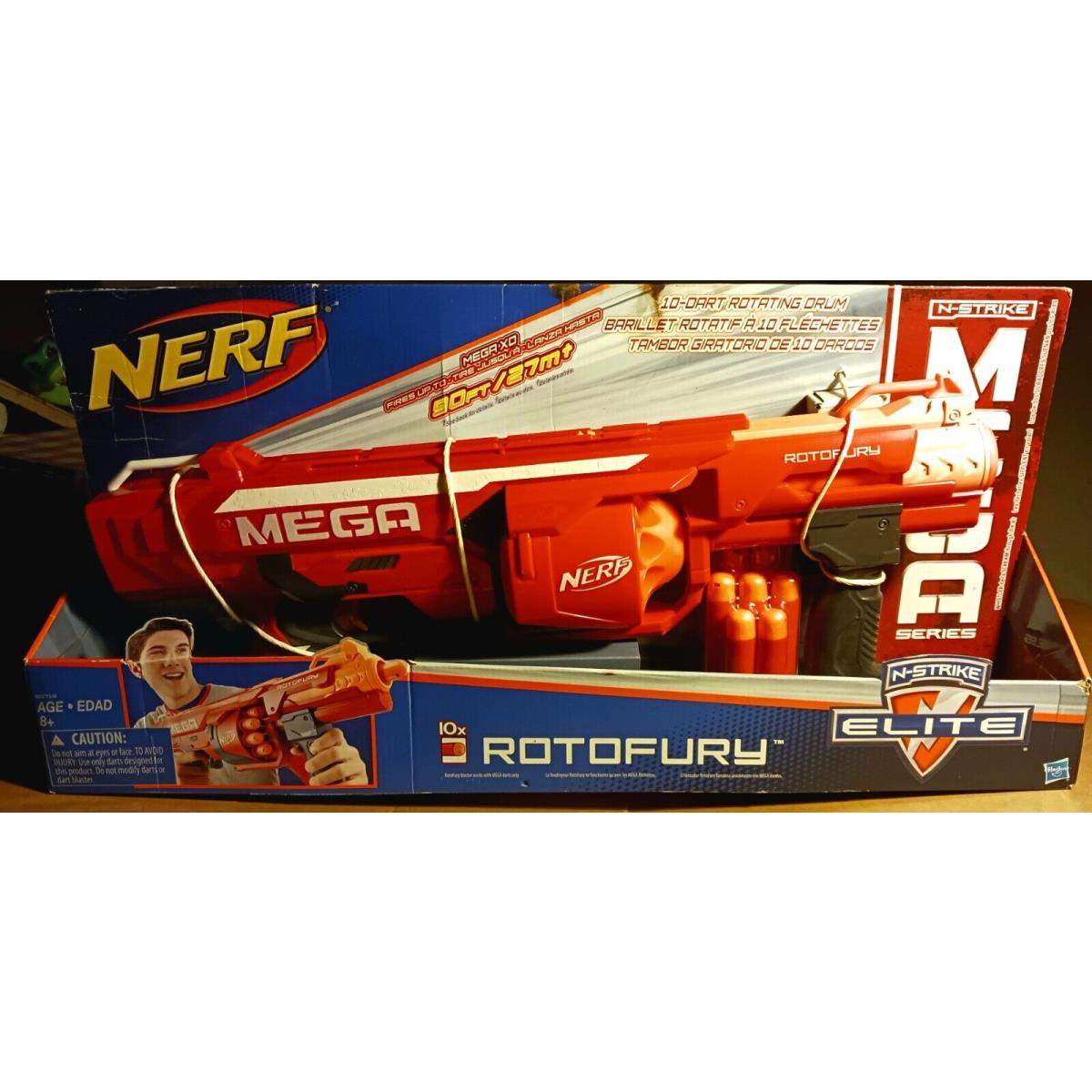 Nerf N-strike Mega Roto Fury Blaster and Still Strapped