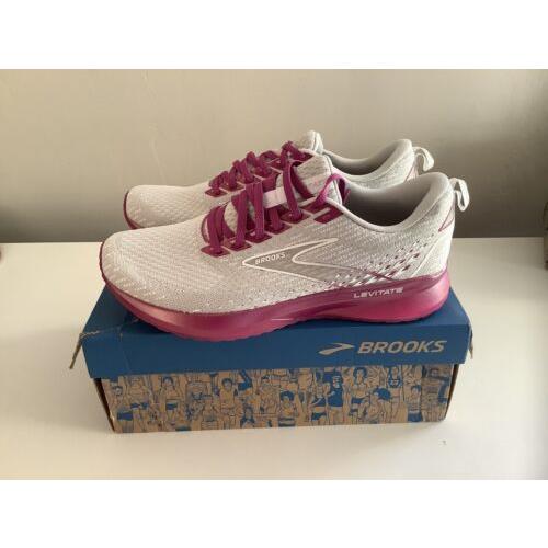 Brooks Levitate 5 Women s Running Shoes - Gray/pink - Sz 9.5