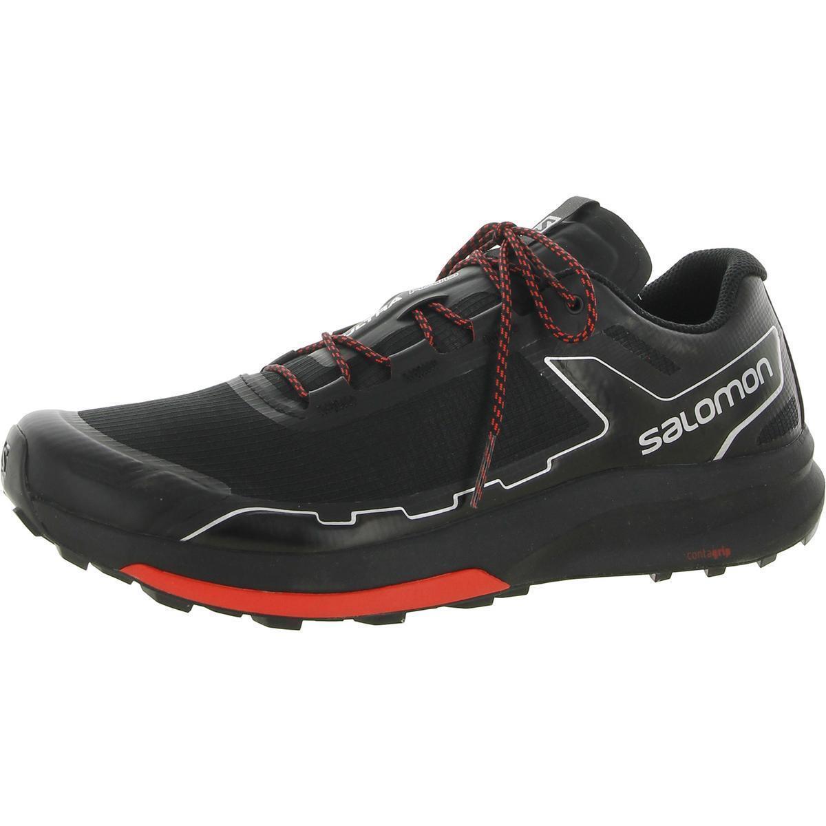 Salomon Mens Ultra Raid Fitness Athletic and Training Shoes Sneakers Bhfo 5794 - Black/Racing Red/Silver Metallic