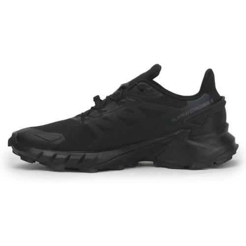 Salomon Supercross 4 Trail Running Shoes Mens Black/Black/Black