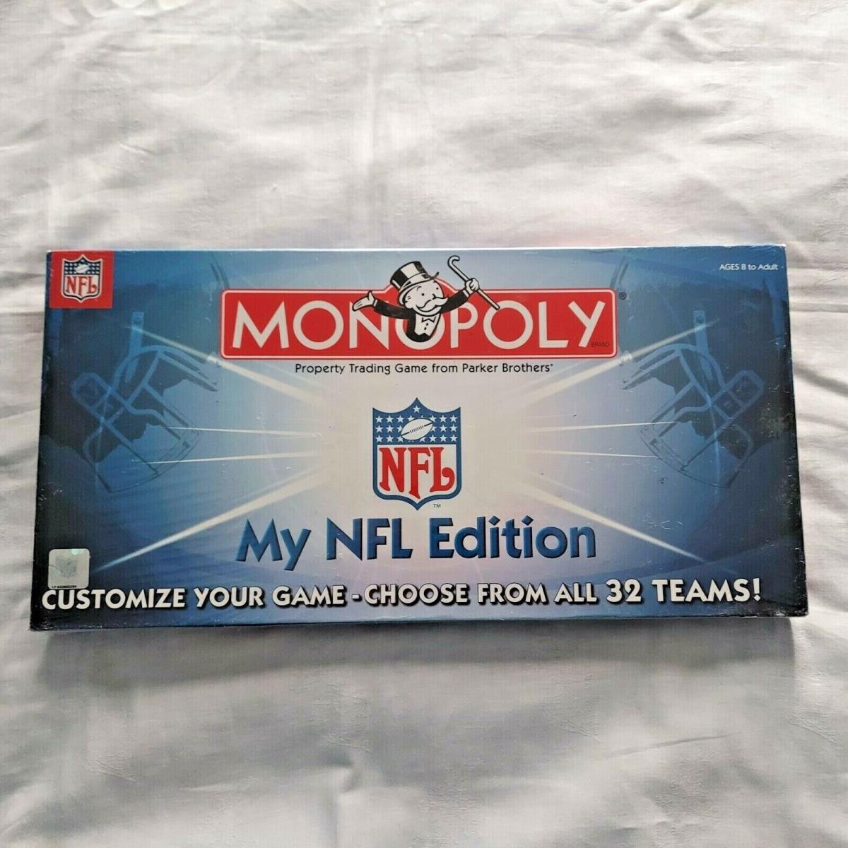 Monopoly My Nfl Edition 2007 Board Game Football