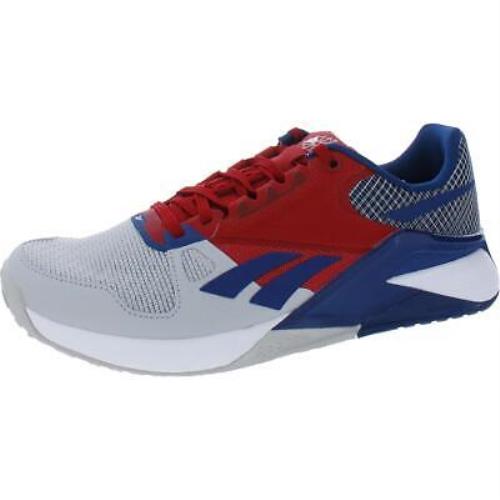 Reebok Mens Nano 6000 Gym Fitness Trainer Running Shoes Sneakers Bhfo 4486 - Red/Grey/Blue