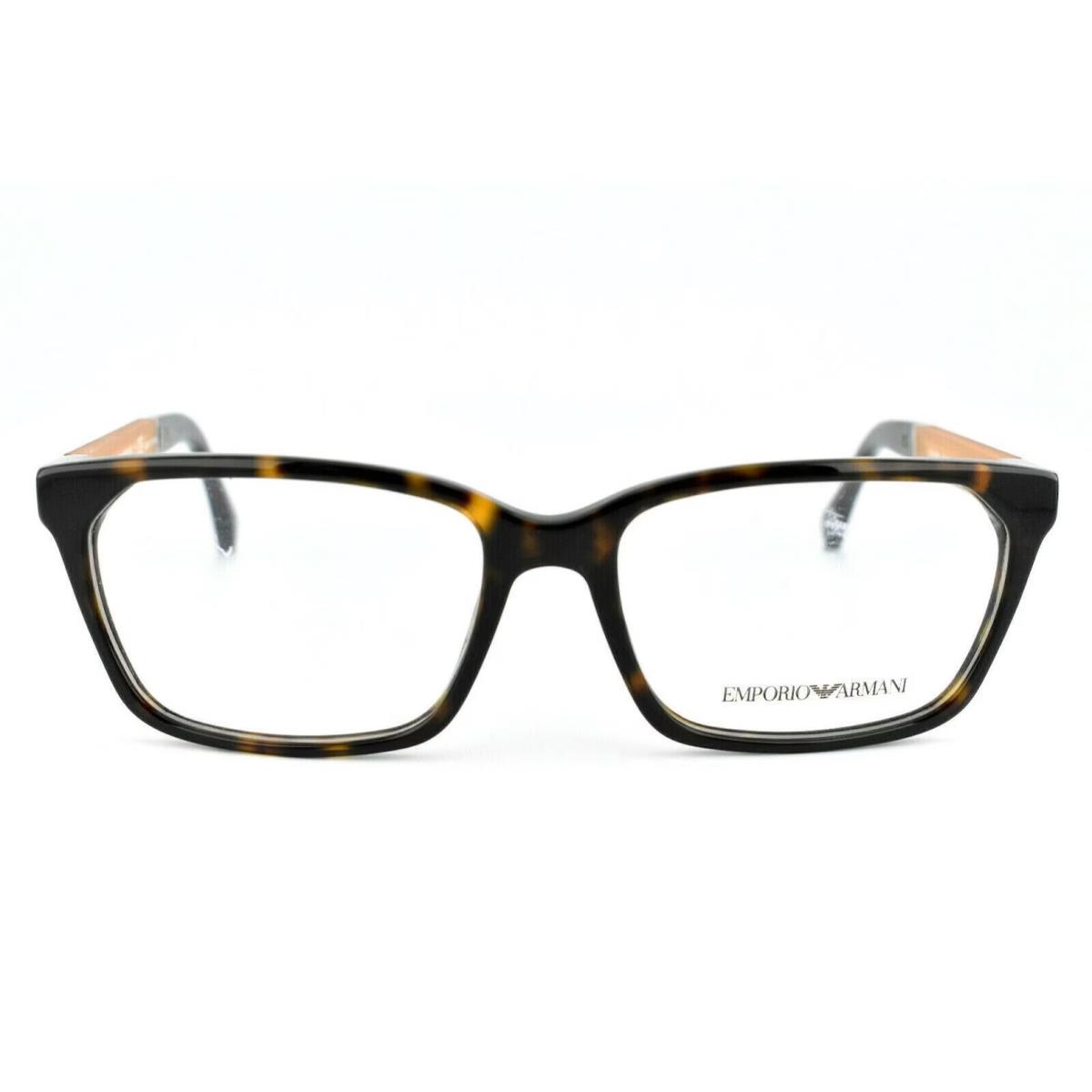 Emporio Armani EA3095 5026 Tortoise Square Optical Eyeglasses 53-16-140