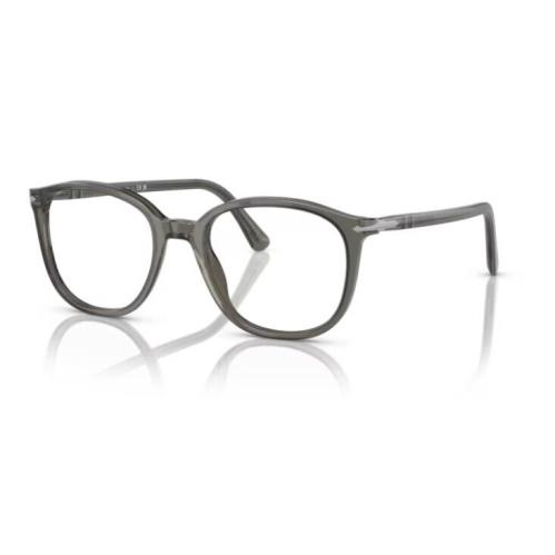 Persol 0PO3317V 1103 Transparent Taupe Grey Round 51mm Men`s Eyeglasses