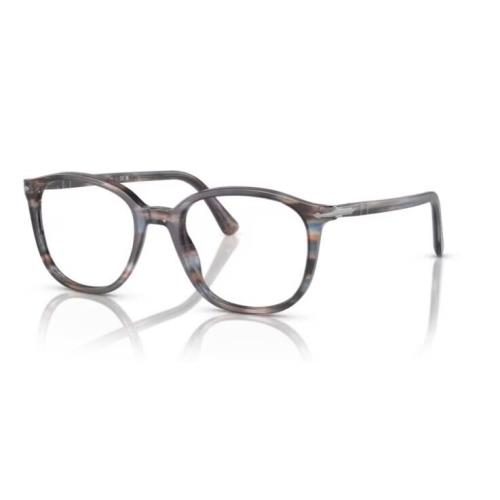 Persol 0PO3317V 1155 Striped Blue Round 51mm Men`s Eyeglasses