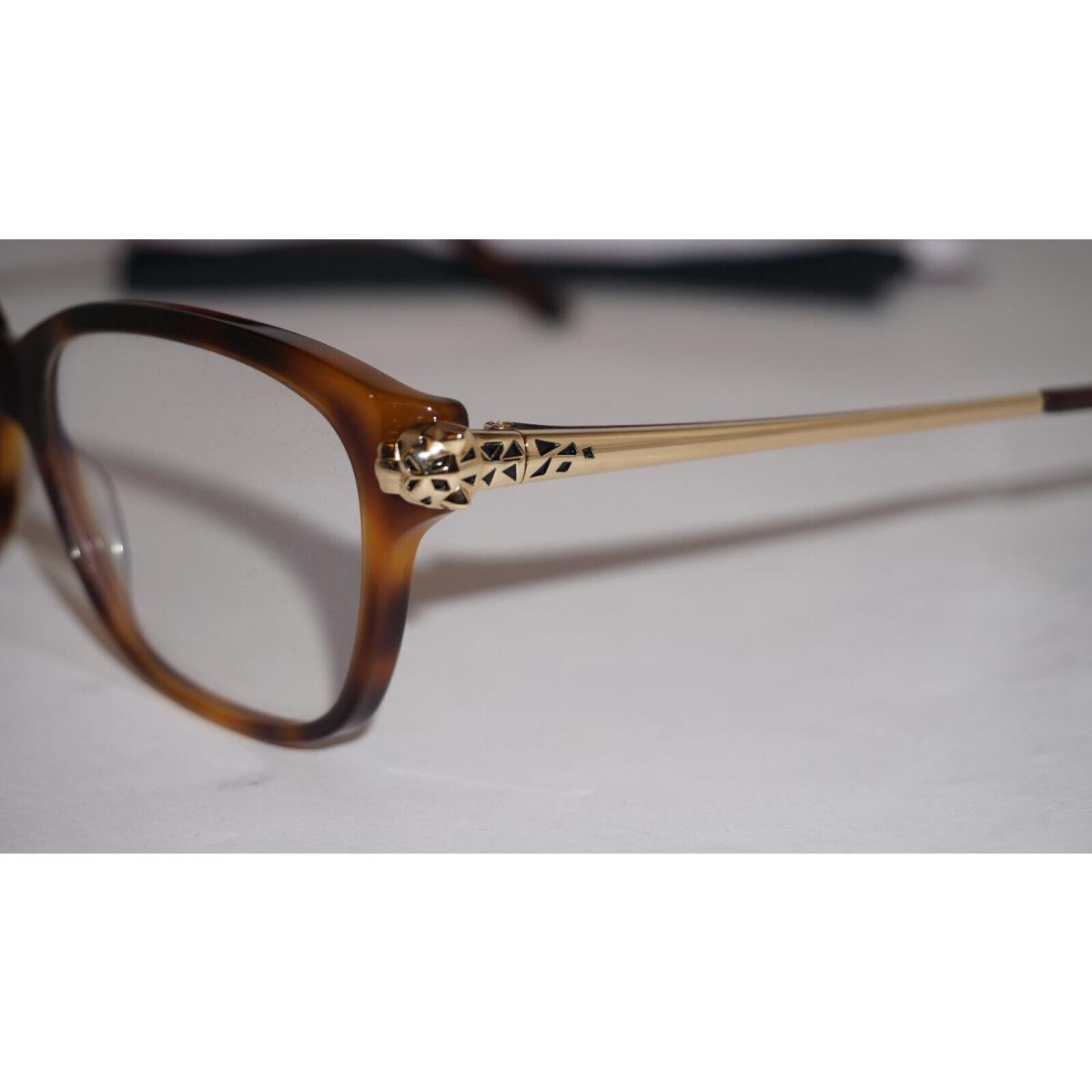 Cartier Eyeglasses Havana Gold CT0210O 002 54 15 135 Cartier