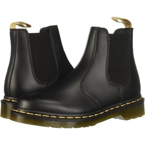 Dr. Martens Boots Chelsea Boot Vegan 2976 Black Felix Rub Off Men`s Size 6