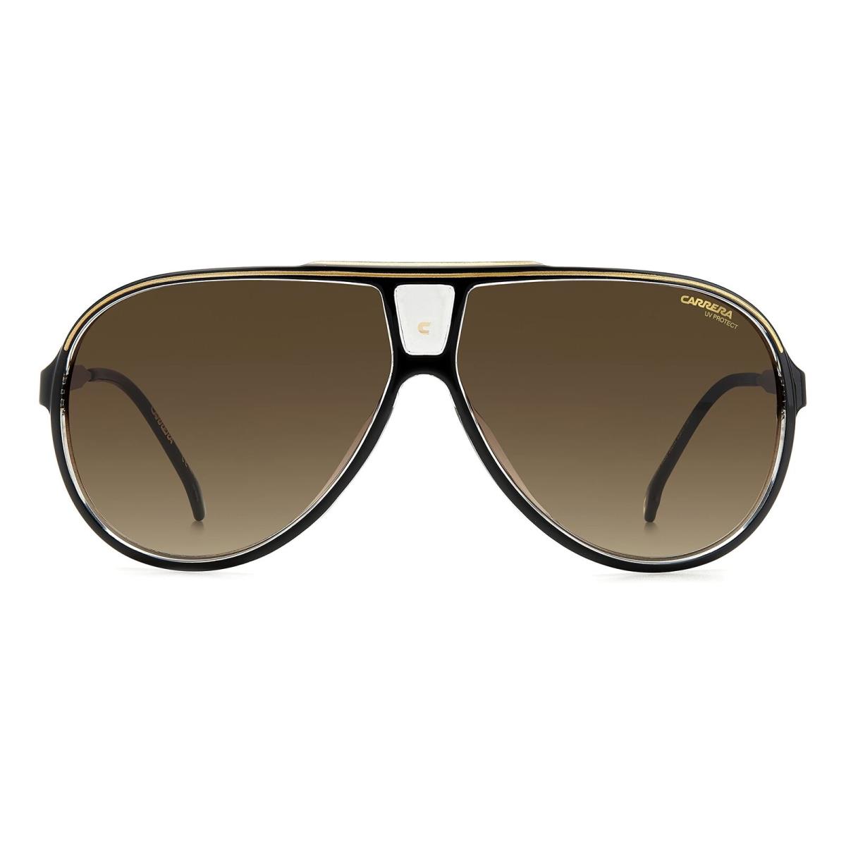 Carrera 1050/S 2M2HA Black Gold Sunglasses with Brown Gradient Lenses