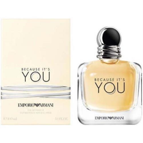 Because It`s You Emporio by Armani Perfume Women Edp 3.3 / 3.4 oz