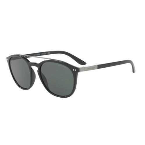 Giorgio Armani AR8088 5017/71 Black Silver Round Sunglasses Frame 53-19-140