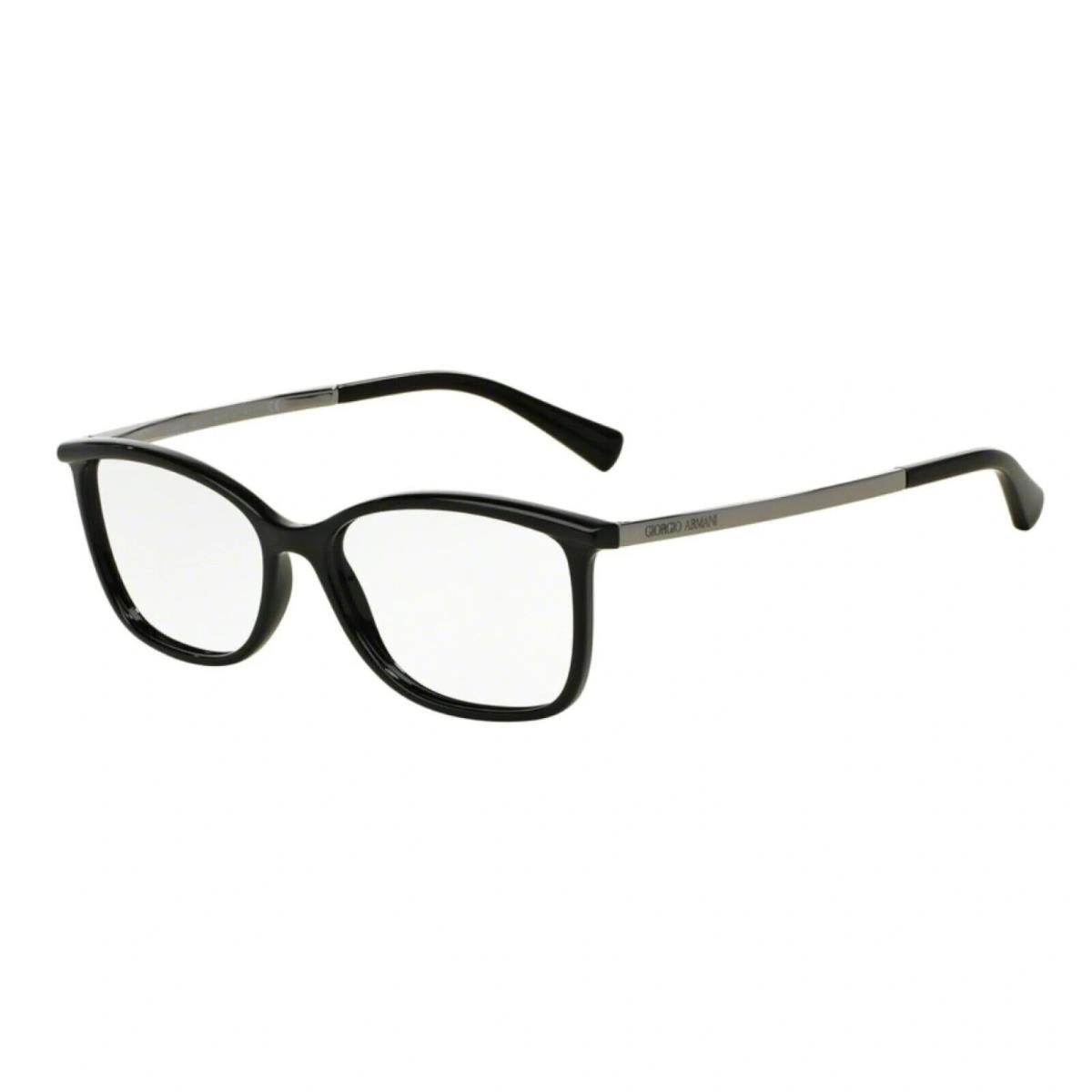 Giorgio Armani AR7093 5017 Black Square Cat Eye Eyeglasses Frame 53-15-140 RX