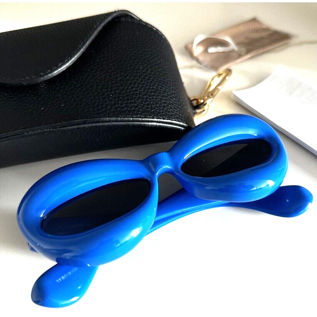 Loewe LW40098I 90A Injected Shiny Blue/grey Lens Sunglasses 55-16