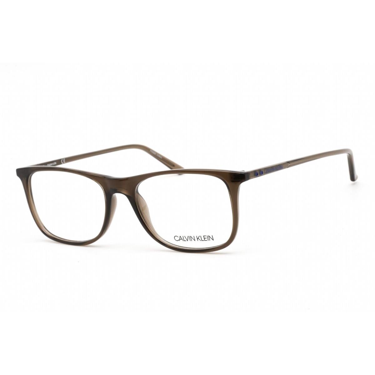 Calvin Klein CK 19513 201 Eyeglasses Crystal Brown Frame 55mm