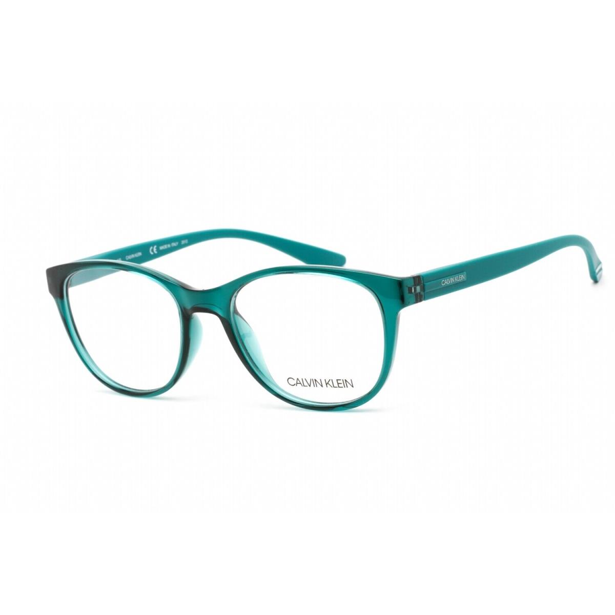 Calvin Klein CK 19572 430 Eyeglasses Crystal Green Frame 52mm