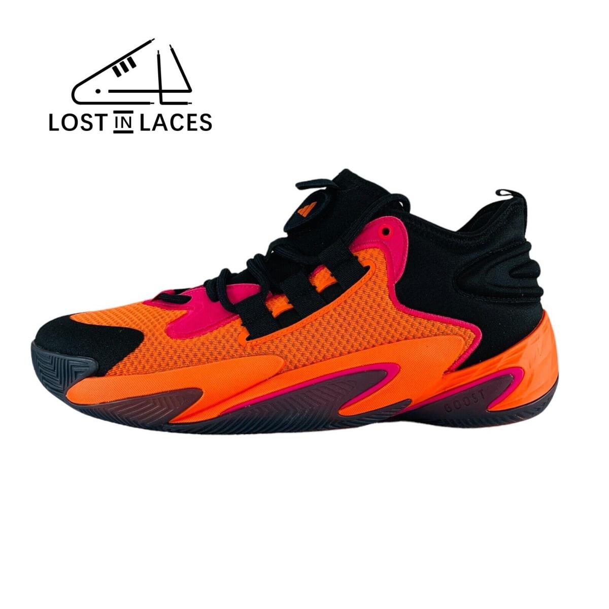 Adidas Byw Select Orange Black Sneakers Basketball Shoes Men`s Sizes