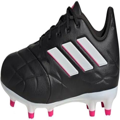 Adidas Unisex-adult Copa Pure.3 Firm Ground Soccer Shoe Black/Zero Metallic/Team Shock Pink