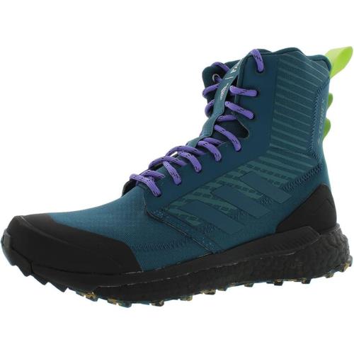 Adidas Terrex Free Hiker Xploric Gore-tex Parley Shoes Men`s Utility Green/Utility Green/Core Black