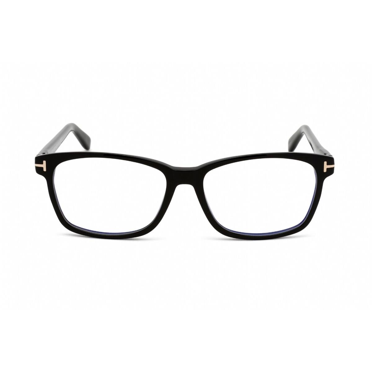 Tom Ford FT5713-B 001 Eyeglasses Shiny Black Frame 53mm - Frame: Black