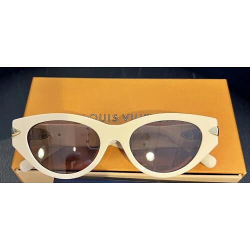 Louis Vuitton: LV Malletage Cat Eye Sunglasses Brand New In Factory Box  “Cream”