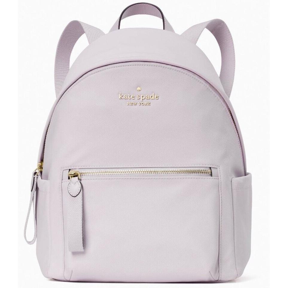 Kate Spade Chelsea Nylon Medium Backpack Lilac Moonlight WKR00556 FS