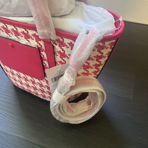 Kate Spade Pink Houndstooth Cruise Medium Tote Shoulder Bag PurseNWT $429