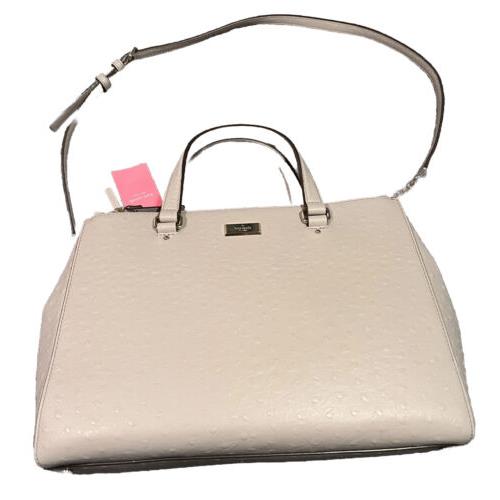 Kate Spade Loden Bristol Drive Ostrich Embossed Leather Satchel Msrp:$598.00