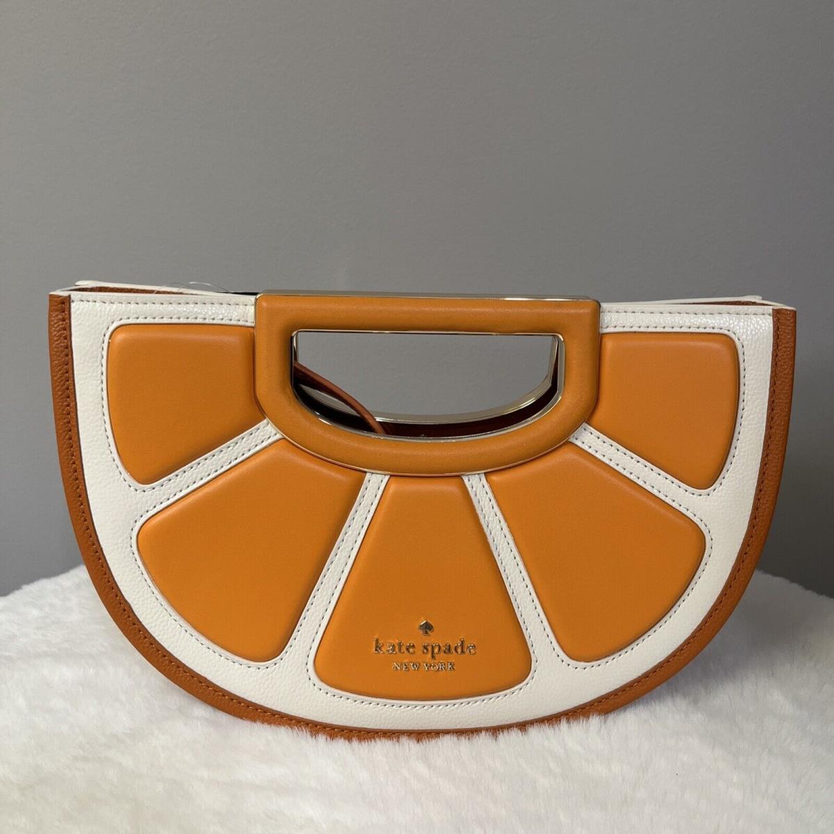 Kate Spade Alexia Clementine Orange Multi Clutch Crossbody Bag Novelty