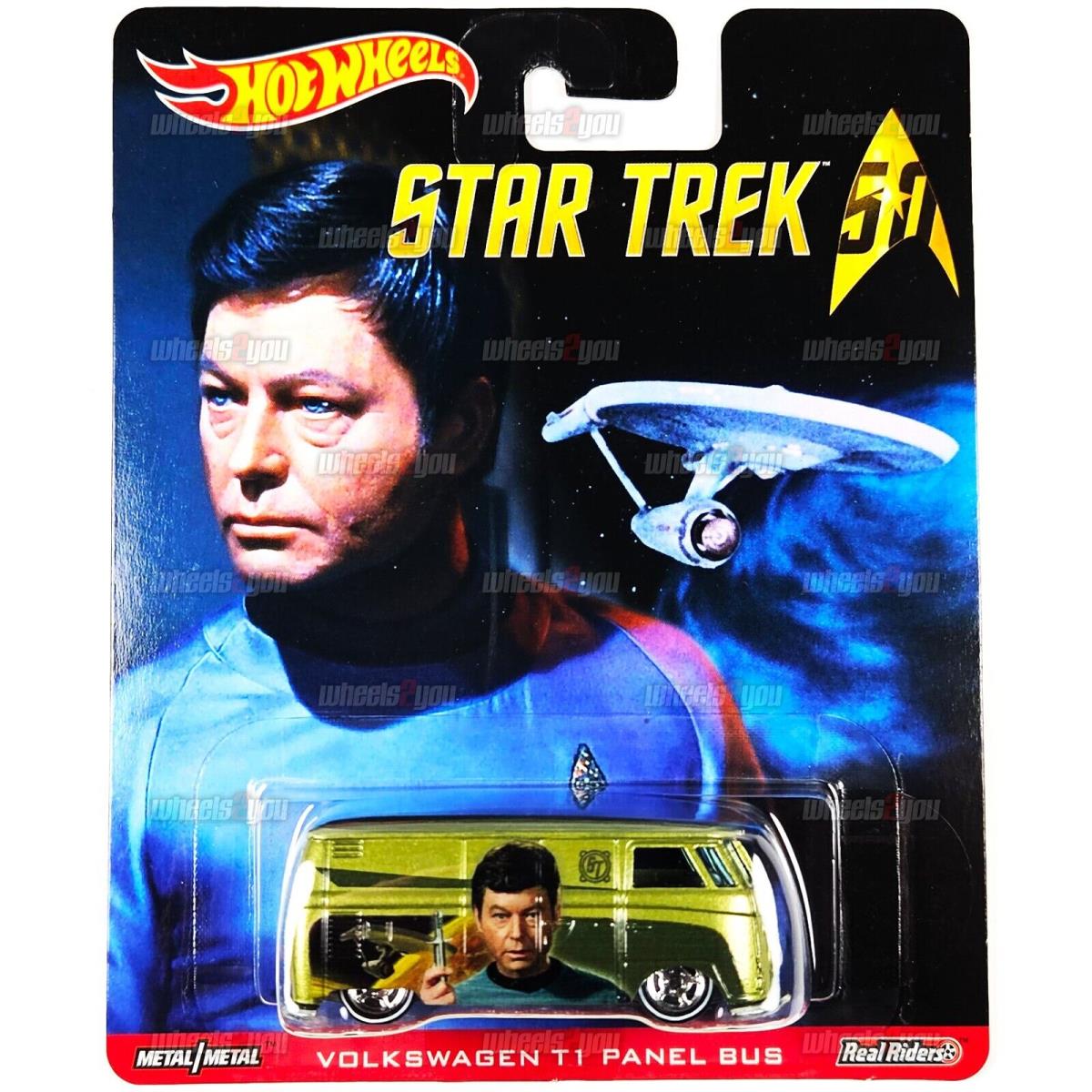 Volkswagen T1 Panel Bus - Hot Wheels Star Trek 50th Anniversary Real Riders 1:64