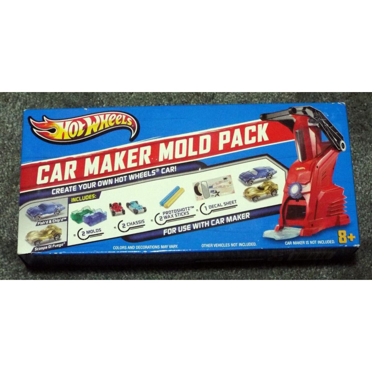 Hot Wheels Car Maker Mold Pack Fish d Scoopa Double Pack Mold X2 2012