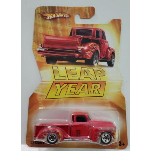 2007 Hot Wheels Leap Year `52 Chevy Truck with Error Wheel See Photos
