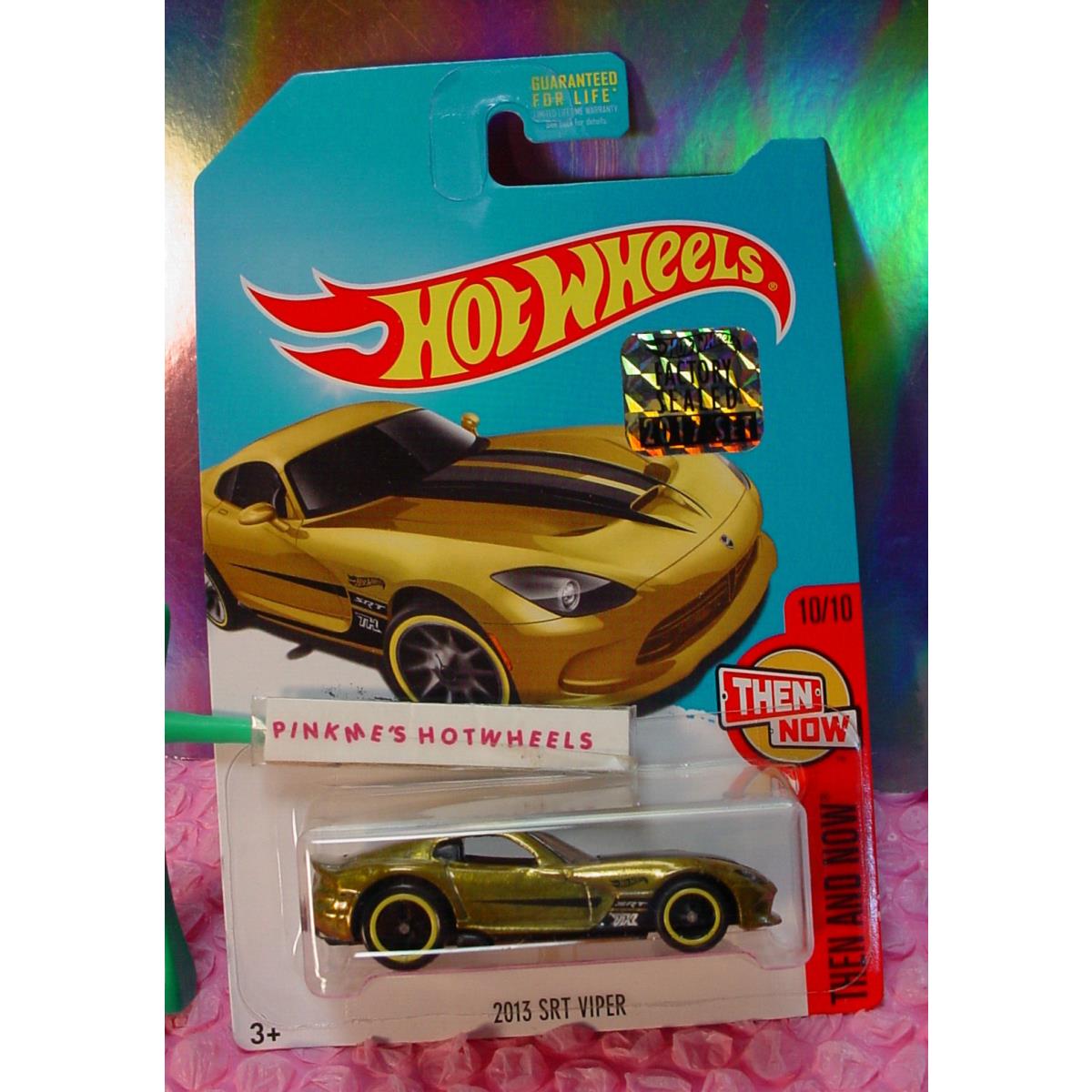 Hot Wheels Super Treasure Hunt 2013 Srt Viper Yellow Realriders Factory Protecto