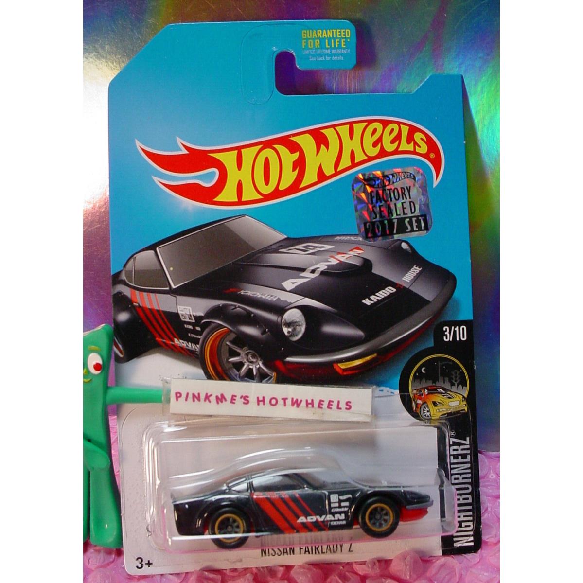 Hot Wheels Super Treasure Hunt Nissan Fairlady Z Black Advan 17 Factory Protecto