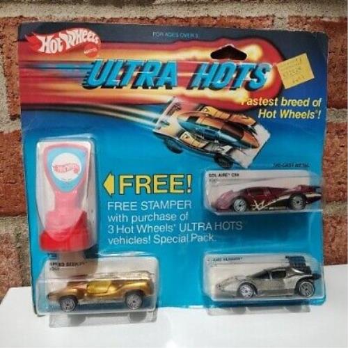 Vintage 1984 Hot Wheels Ultra Hots Stamper Speed Seeker Sol-aire CX4 Runner