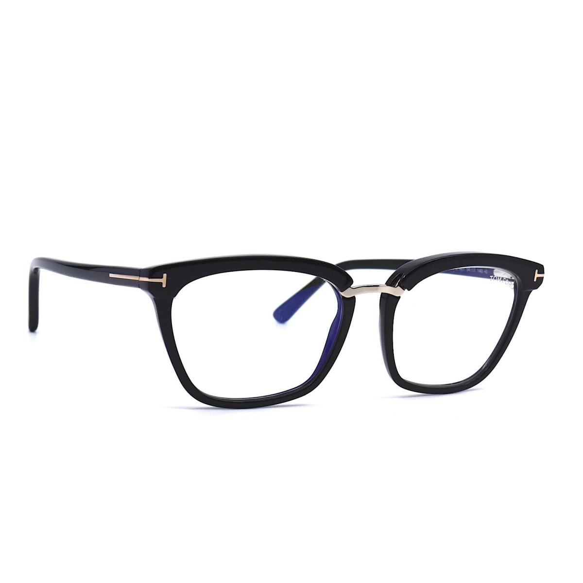 Tom Ford TF5550-B 001 Blue Block Black Eyeglasses 55-17