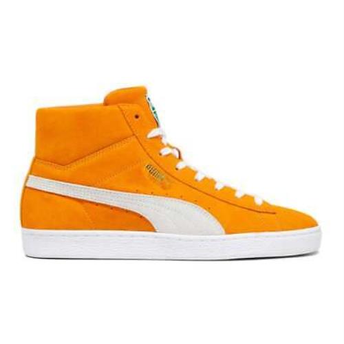 Puma Suede Mid Xxi Lace Up Mens Orange Sneakers Casual Shoes 38020516 - Orange