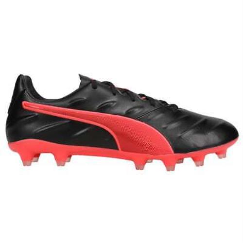 Puma King Pro 21 Firm Ground Soccer Cleats Mens Black Sneakers Athletic Shoes 10