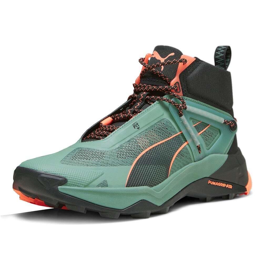 Puma Explore Nitro Mid Hiking Mens Green Sneakers Athletic Shoes 37785806