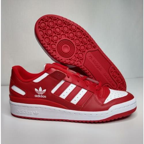 Adidas Forum Low CL Red Shoes Men`s Size: 10.5