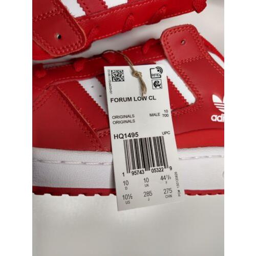 Adidas shoes Forum Low - Scarlet Red / Cloud White 4