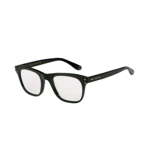 Gucci GG0476O 009 Italy Dark Green Polished Eyeglasses Frame 51-22-150