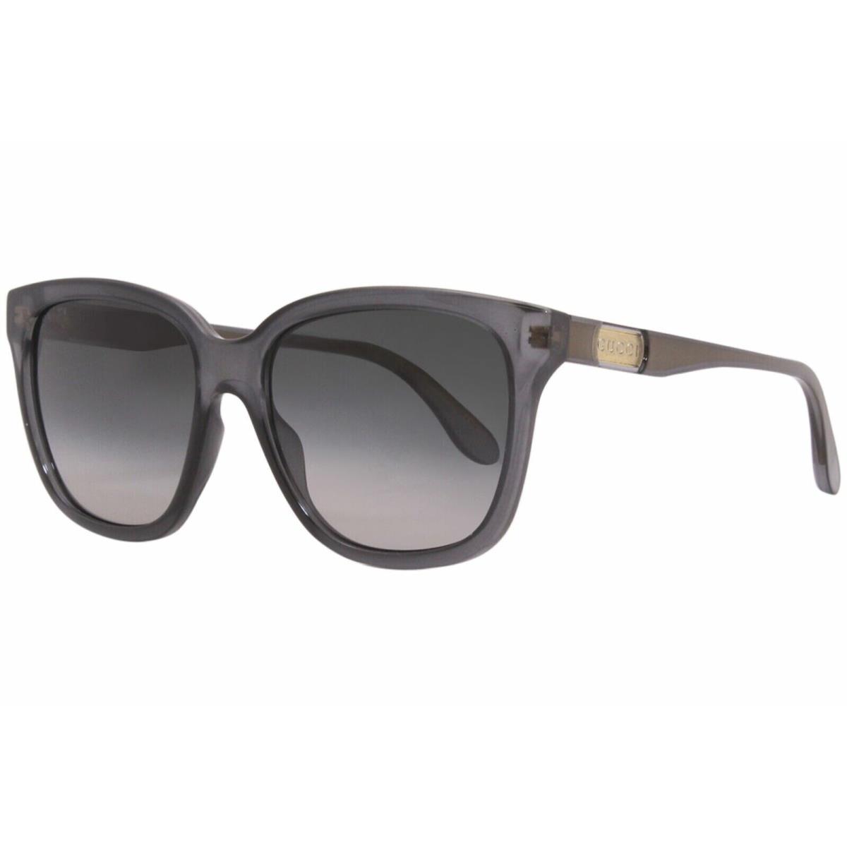 Gucci GG0790S 001 Sunglasses Women`s Grey/grey Gradient Lenses Square 56mm