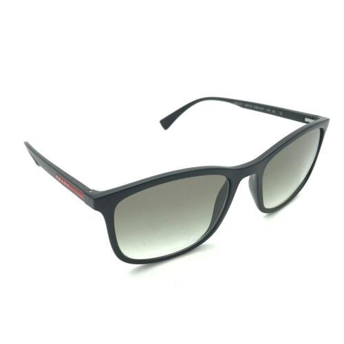 Prada Sps 01T DG0-0A7 Men`s Matte Black Square Sunglasses 56-19 140 Italy - Matte Black Frame, Gray Lens, DG0-0A7 Manufacturer