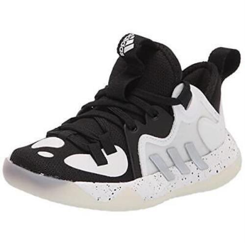 Adidas Unisex-child Harden Stepback 2 Basketball Shoe Black/silvmt/wht - BLACK/SILVMT/WHT