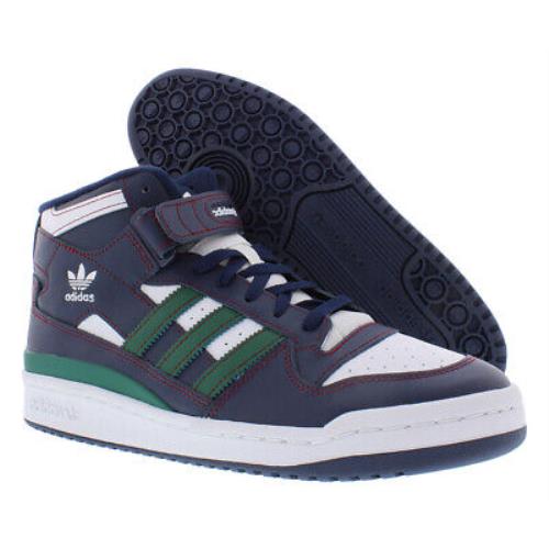 Adidas Originals Forum Mid Mens Shoes Size 9.5 Color: Collegiate Navy/dark - Collegiate Navy/Dark Green/Team Collegiate Burgundy , Blue Main