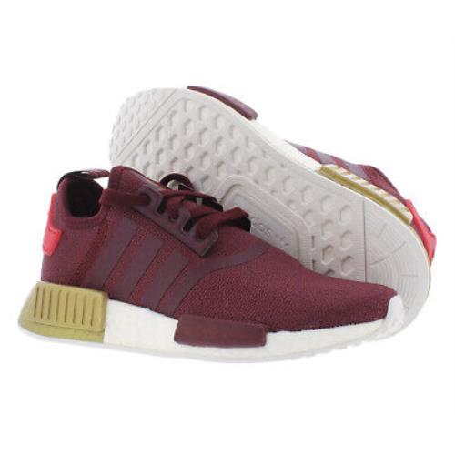 Adidas NMD_R1 Womens Shoes Size 6 Color: Maroon/white/gold - Maroon/White/Gold , Red Main
