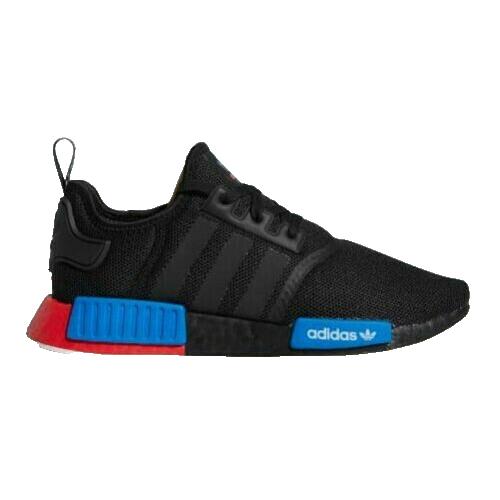 Adidas NMD_R1 Men`s Running Shoes Size 9.5 No Lid Black Lush Red FX4355