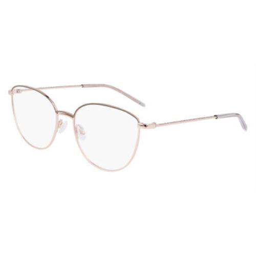 Dkny DK1027 Eyeglasses Women Slate Sage/rose Gold Cat Eye 53 - Frame: Slate Sage/Rose Gold, Lens: Demo