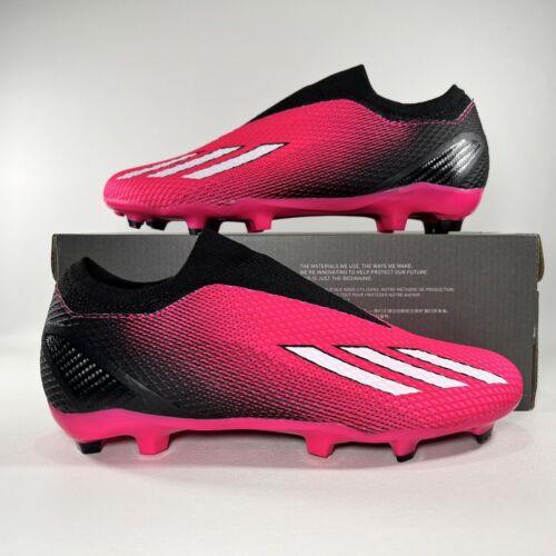 Adidas X SpeedPortal.3 Laceless FG Pink Black Soccer Men Shoes Athletic Sneakers