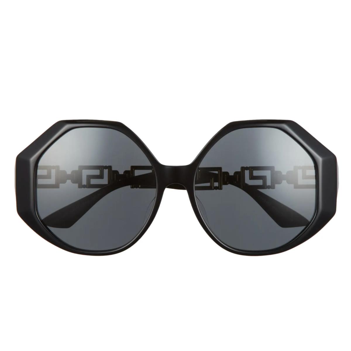 Versace Woman`s Black Oversized 59mm Round Sunglasses S3730