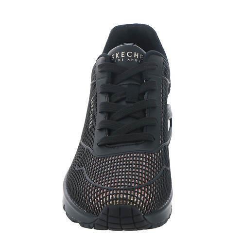 Womens Skechers Street Uno 177132 Black Fabric Shoes Medium/Regular